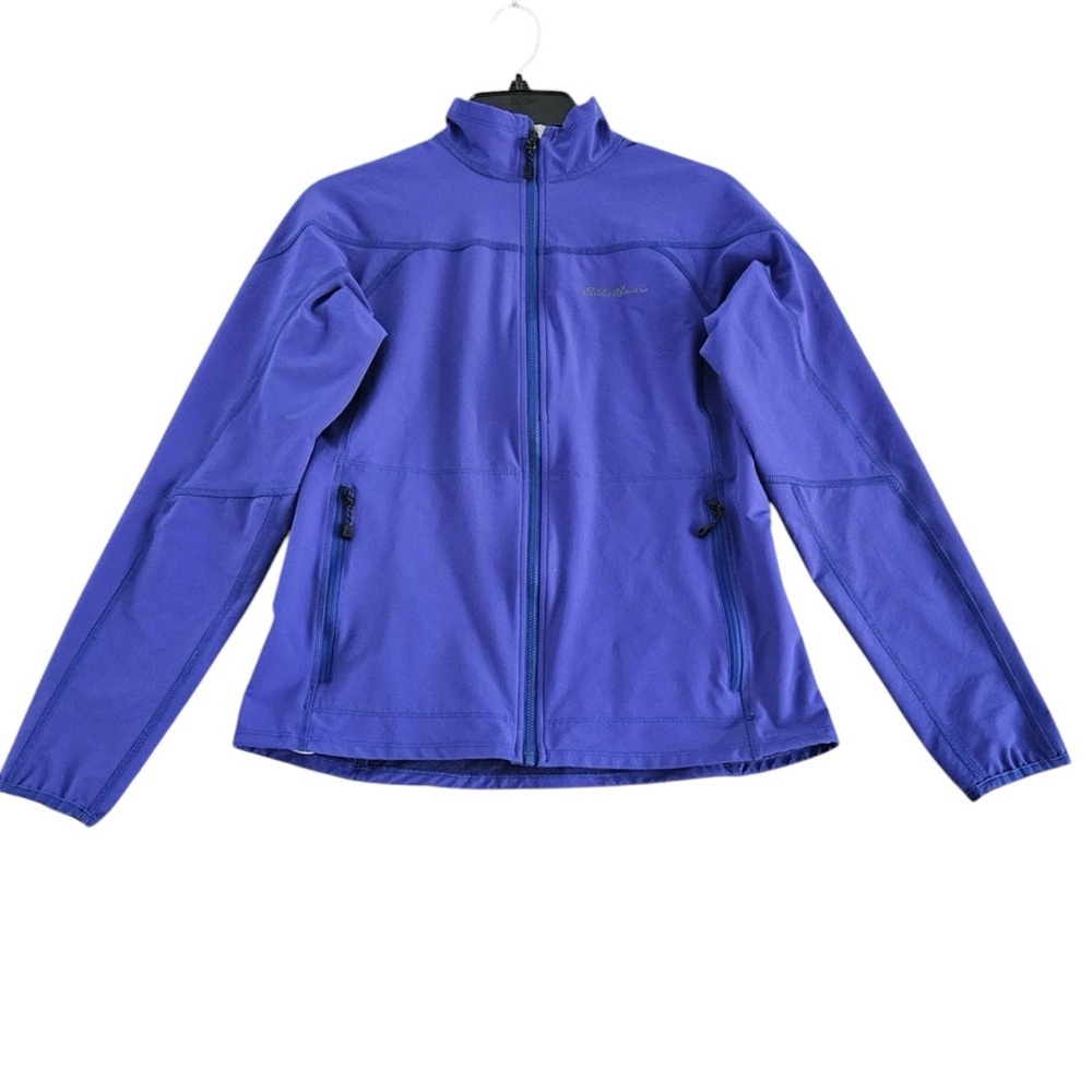 Eddie Bauer First Ascent‎ Purple Softshell Jacket Womens Medium Full Zip Stretch